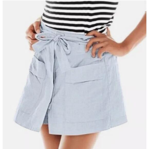 Cabi Women's Light Blue Court Skort Shorts Paperbag Preppy Casual Medium - Picture 1 of 8